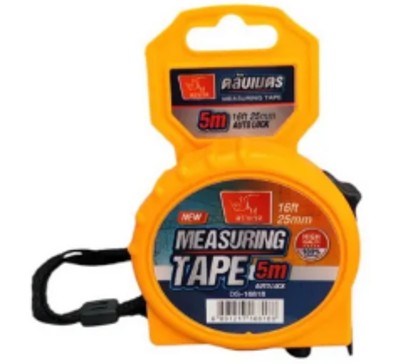 [1010290] ตลับเมตร 5m 16ftx25mm DS-16818 ตราแรด