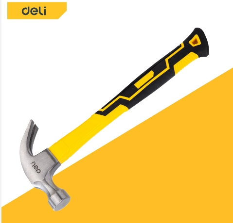 [1000643] -ค้อนหงอนด้ามไฟเบอร์ 0.5 KG EDL5002 DELI+