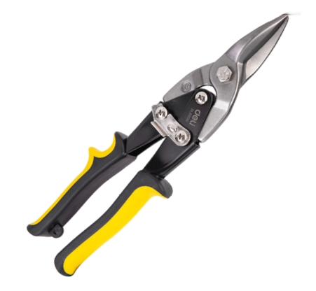 [1000719] กรรไกรตัดสังกะสี 10" Cr-v EDL20030 DELI+